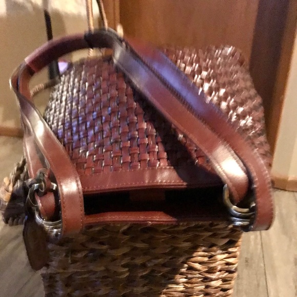 Italian leather mid woven front bag wow! - Picture 6 of 7